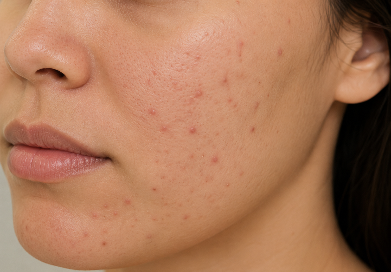 Before treatment skin