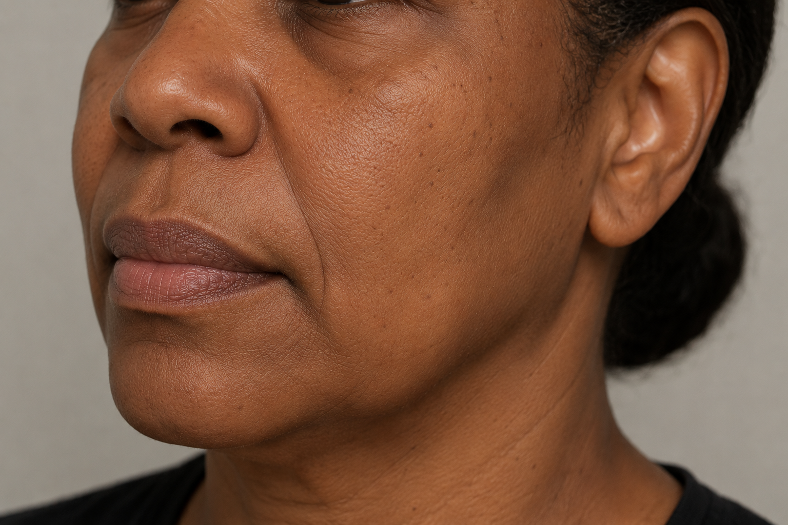 Before treatment skin